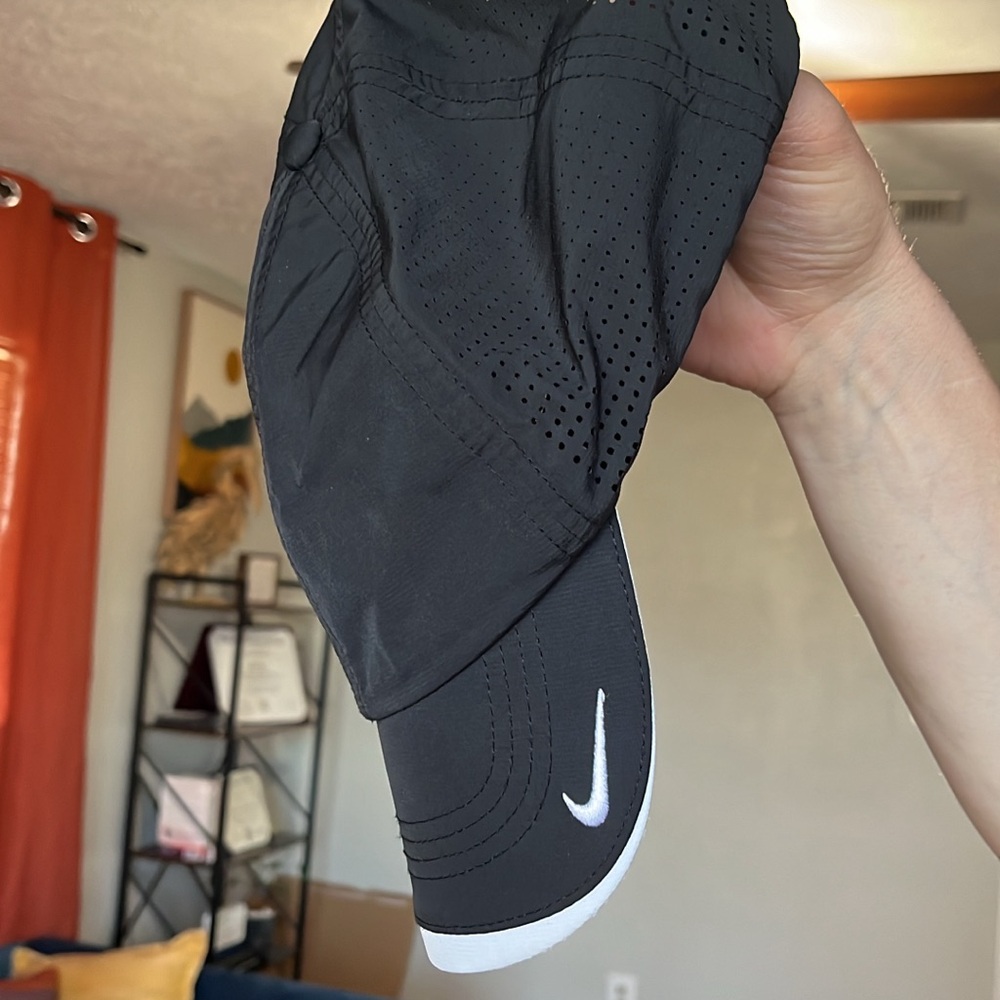 Black Nike Cap with White Swoosh